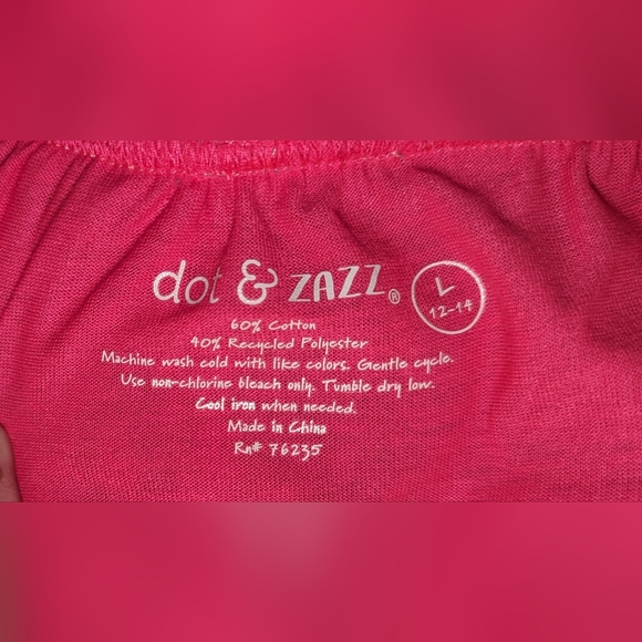 NWT, Pink with silver hearts, tulle skirt- girls youth size large 12/14 - Picture 3 of 5